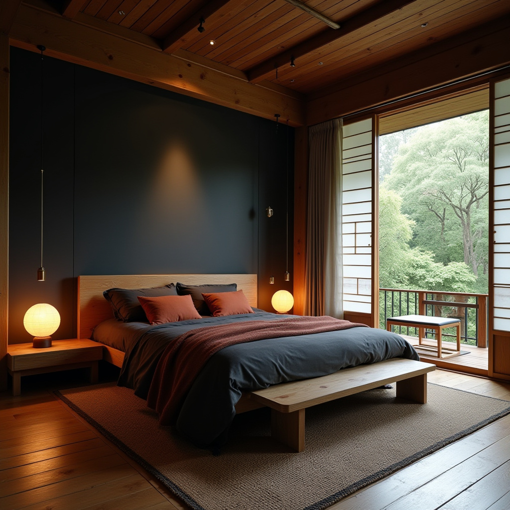 black and rust bedroom 36
