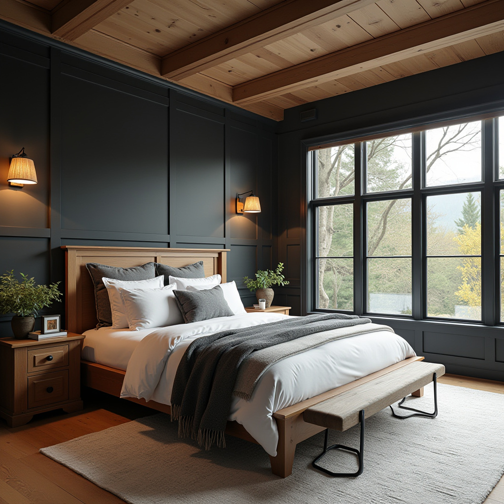 grey black and white bedroom 42