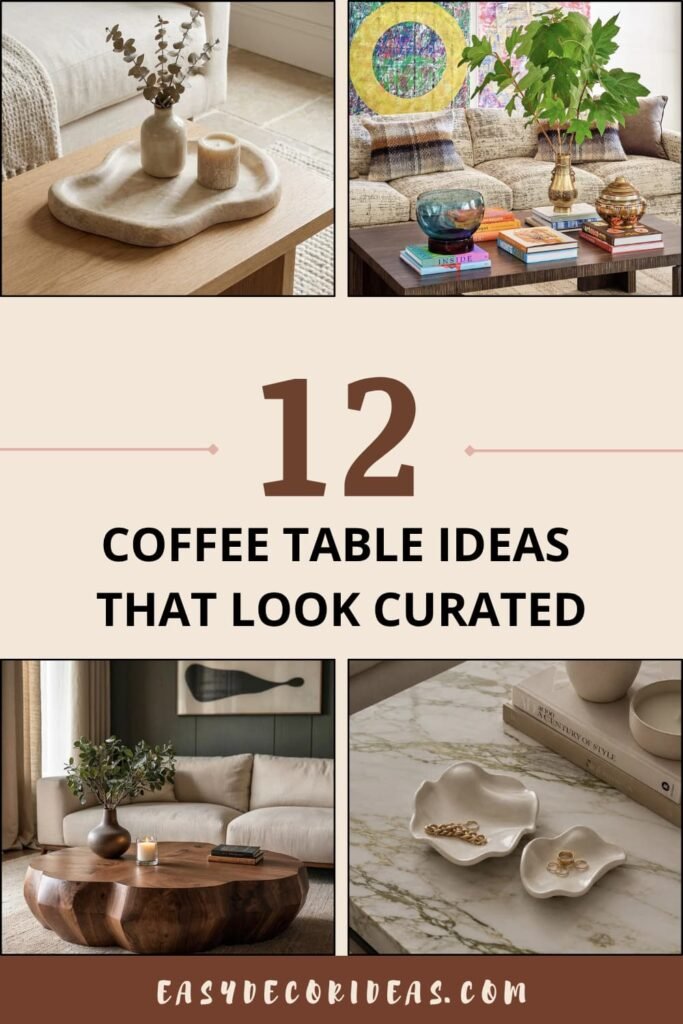COFFEE TABLE IDEAS THAT LOOK CURATED