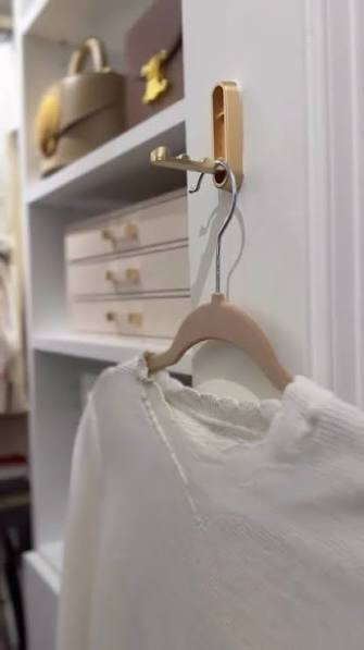 door mounted hook rail