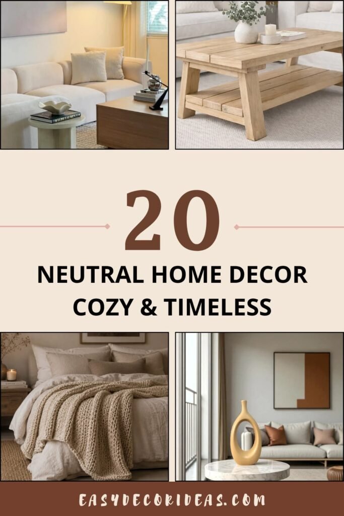 20 Neutral Home Decor Ideas