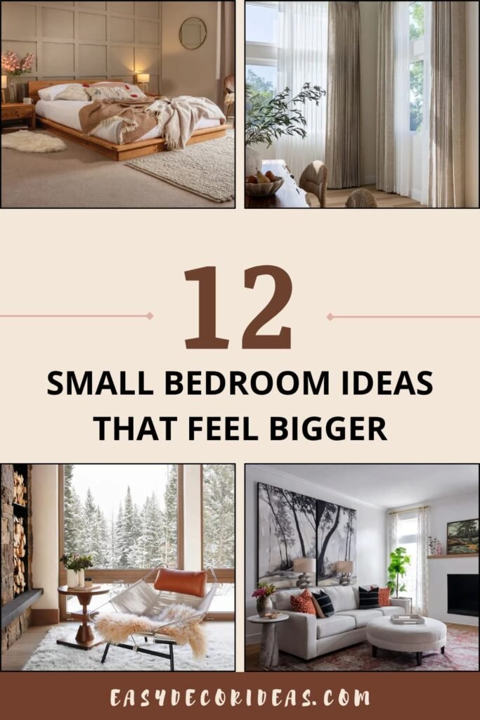 12 SMALL BEDROOM IDEAS THAT FEEL BIGGER
